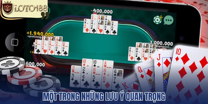 Một trong những lưu ý quan trọng